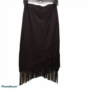 NWT faith and joy Fringe Skirt SZ M